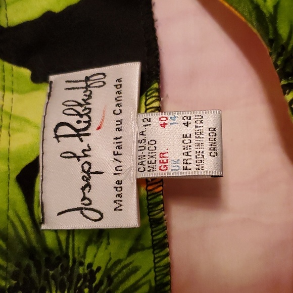 Joseph Ribkoff Floral Stretch Cotton Cropped Bomber Jacket - Picture 2 of 6